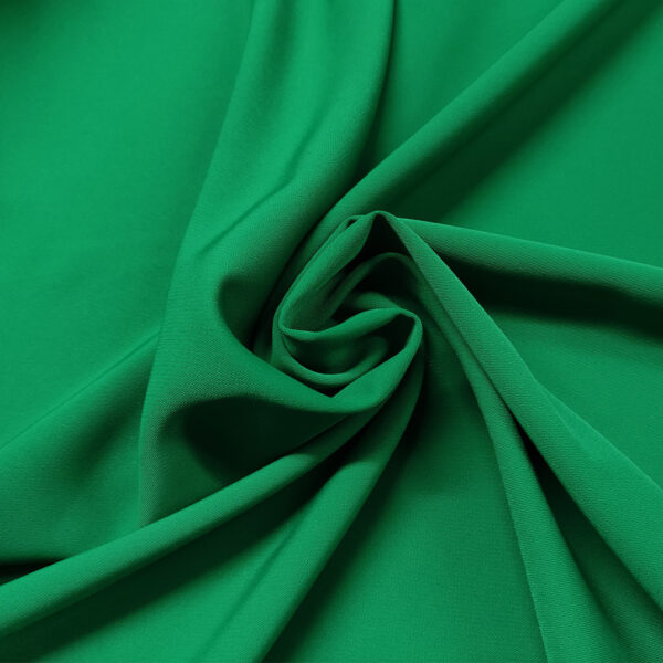 Tessuto Crepe morbido Elegance tinta unita verde smeraldo