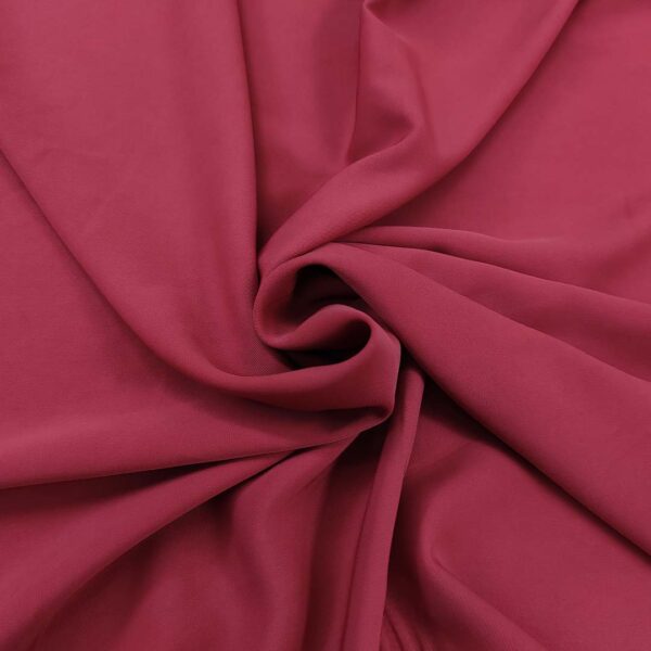 Tessuto Crepe morbido Elegance tinta unita fragola