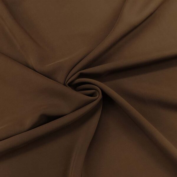Tessuto Crepe morbido Elegance tinta unita marrone