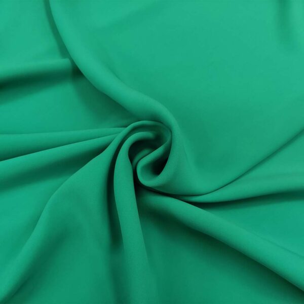 Tessuto Crepe morbido Elegance tinta unita verde smeraldo