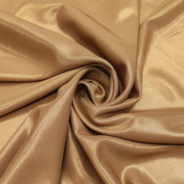 Tessuto Crepe morbido spalmato oro - beige