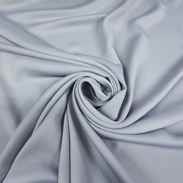 Tessuto Crepe tinta unita grigio perla