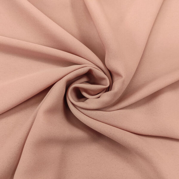 Tessuto Doppio Georgette in tinta unita rosa antico