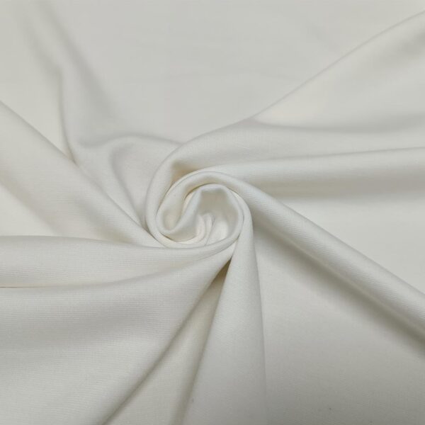 Tessuto Doppio Punto MIlano tinta unita panna