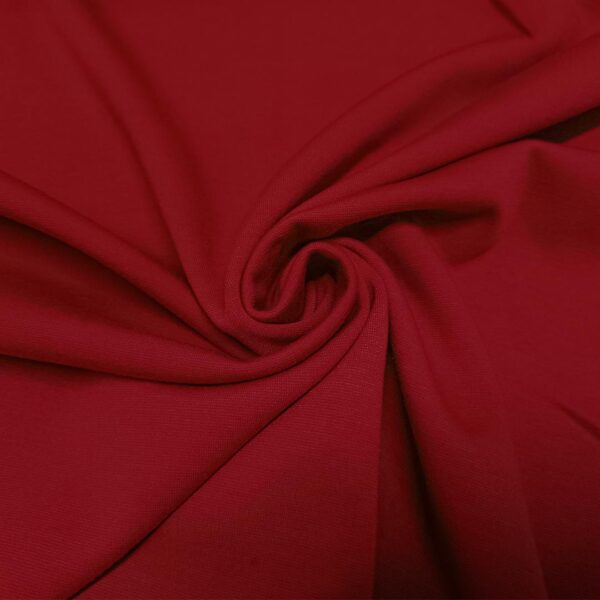 Tessuto Doppio Punto MIlano tinta unita rosso