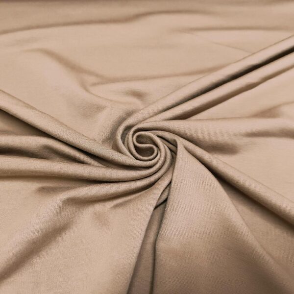 Tessuto Doppio Punto MIlano tinta unita tortora
