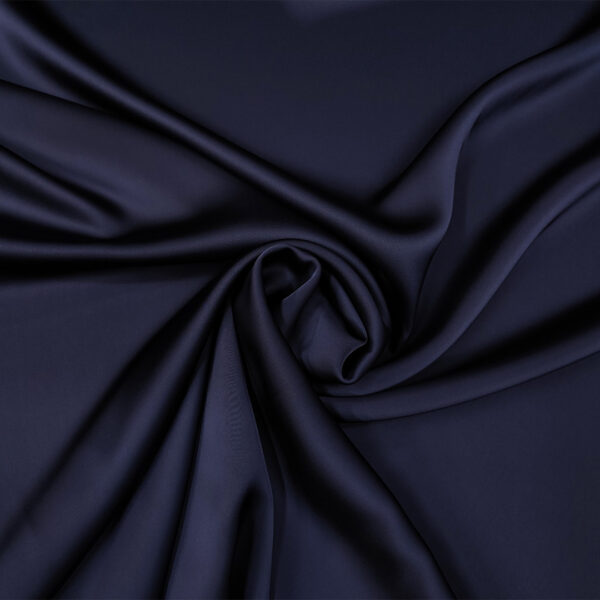 Tessuto Doppio Raso leggero tinta unita blu notte