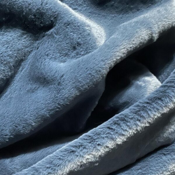 Tessuto Eco Pelliccia Castorino tinta unita carta da zucchero scuro