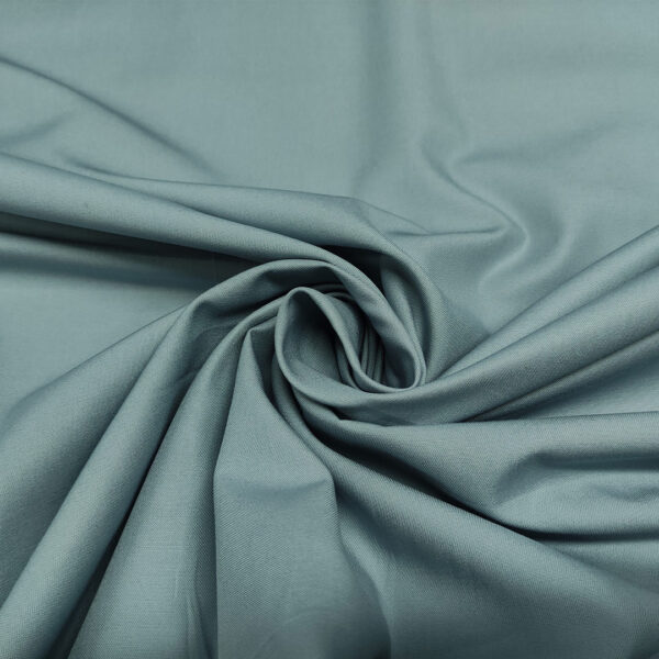 Tessuto Gabardine di cotone tinta unita grigio