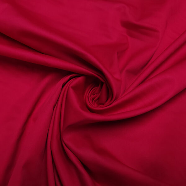 Tessuto Gabardine di cotone tinta unita rosso