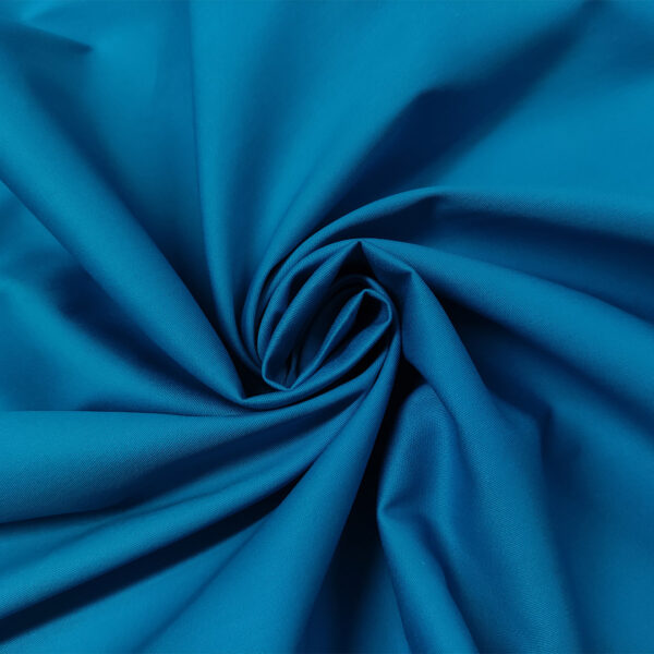 Tessuto Gabardine di cotone tinta unita turchese
