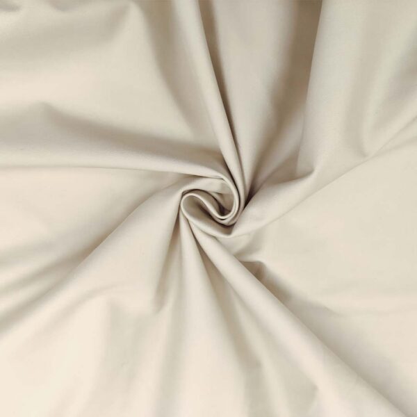 Tessuto Gabardine di cotone peso trench tinta unita avorio