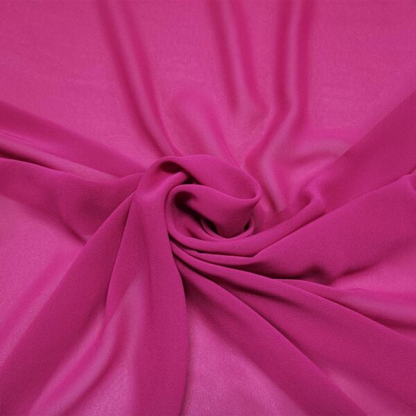Tessuto Georgette tinta unita magenta