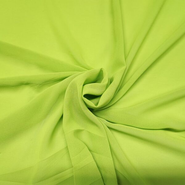 Tessuto Georgette tinta unita verde acido