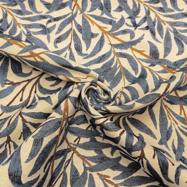 Tessuto per arredo Gobelin a fantasia motivo floreale beige - carta da zucchero