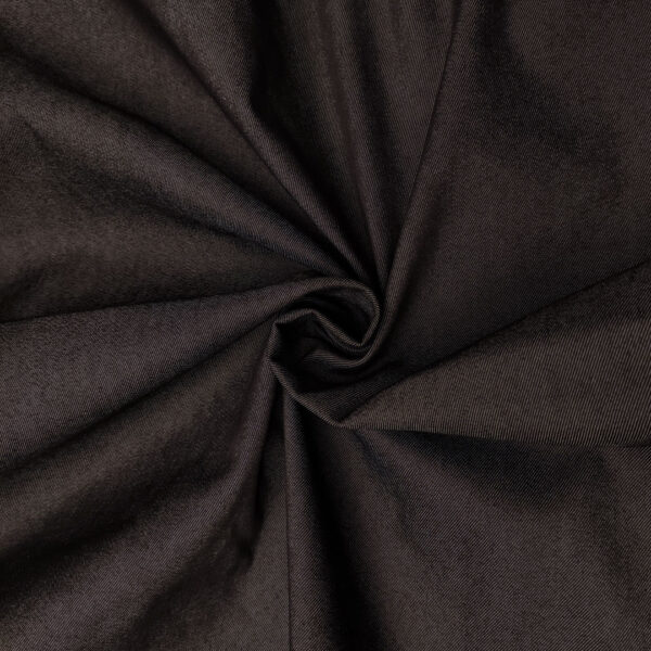 Tessuto Jeans elasticizzato tinta unita nero