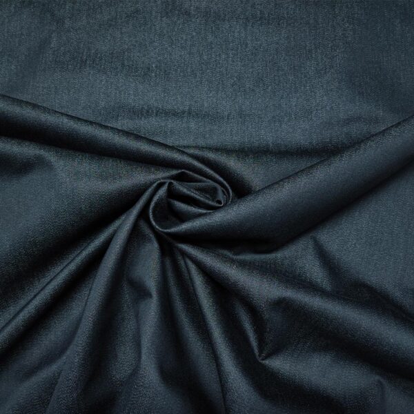 Tessuto Jeans elasticizzato tinta unita nero