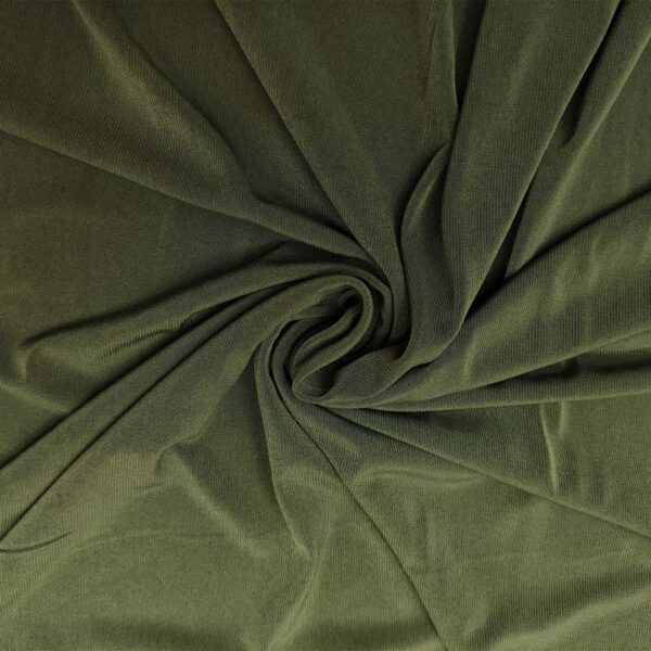 Tessuto Jersey tinta unita verde militare