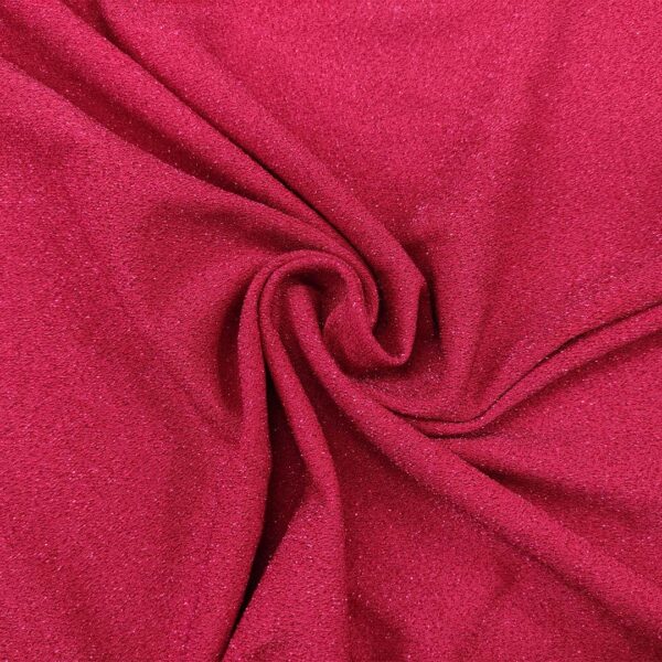 Tessuto Jersey glitter tinta unita fucsia