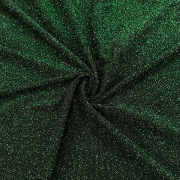 Tessuto Jersey glitter tinta unita verde