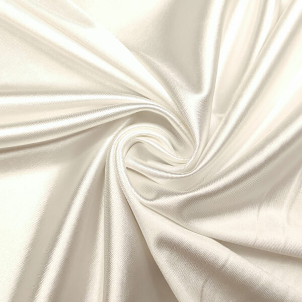 Tessuto Jersey lucido tinta unita bianco