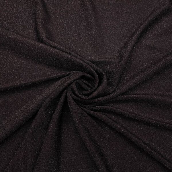 Tessuto Jersey lurex nero