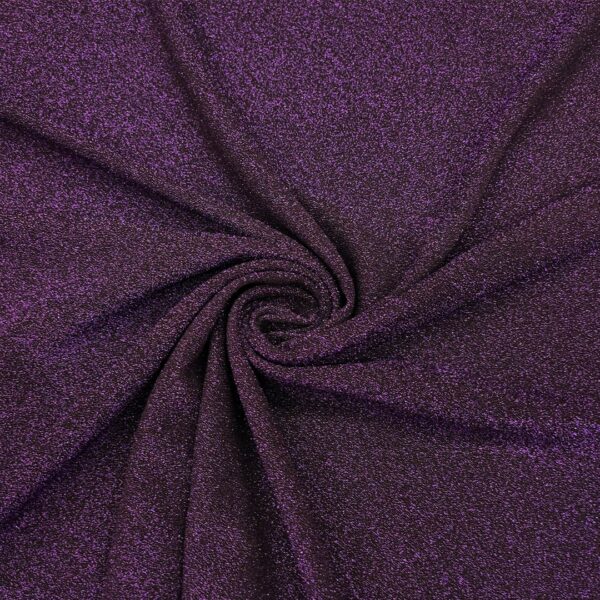 Tessuto Jersey lurex viola - nero