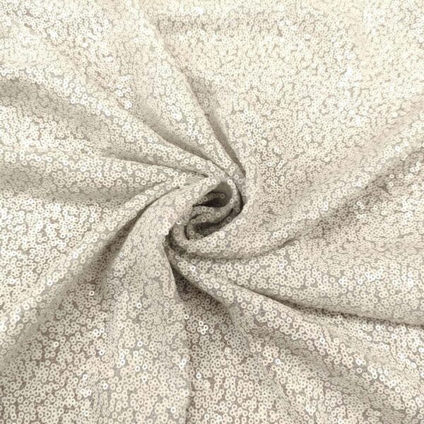 Tessuto glitter Ricamato con paillettes ghiaccio