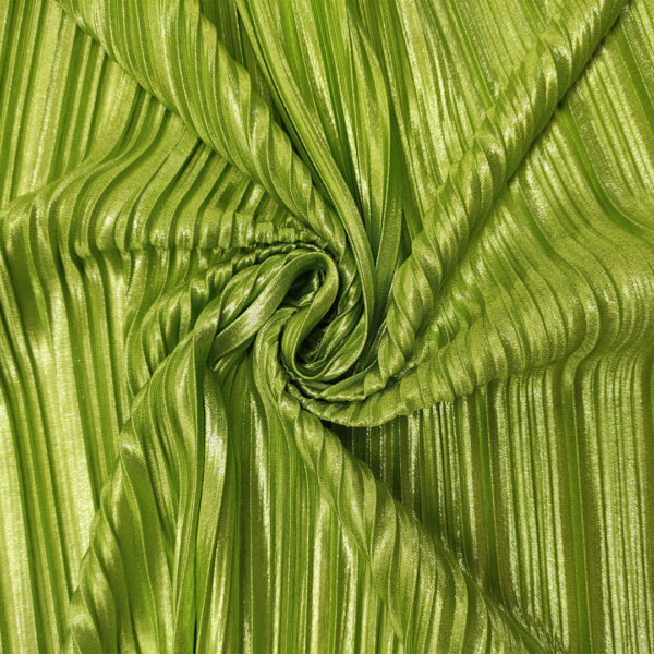 Tessuto Jersey plissè spalmato mela