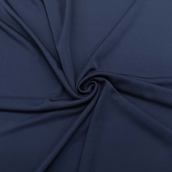 Tessuto Jersey Elegance tinta unita blu navy