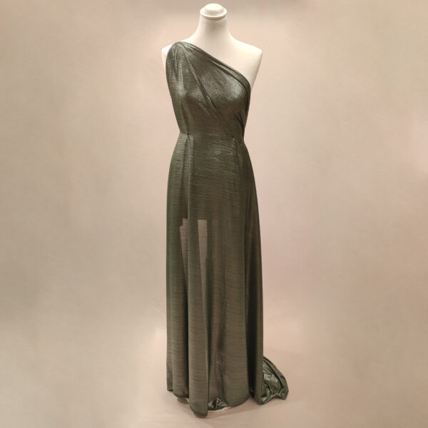 Tessuto Jersey spalmato verde militare