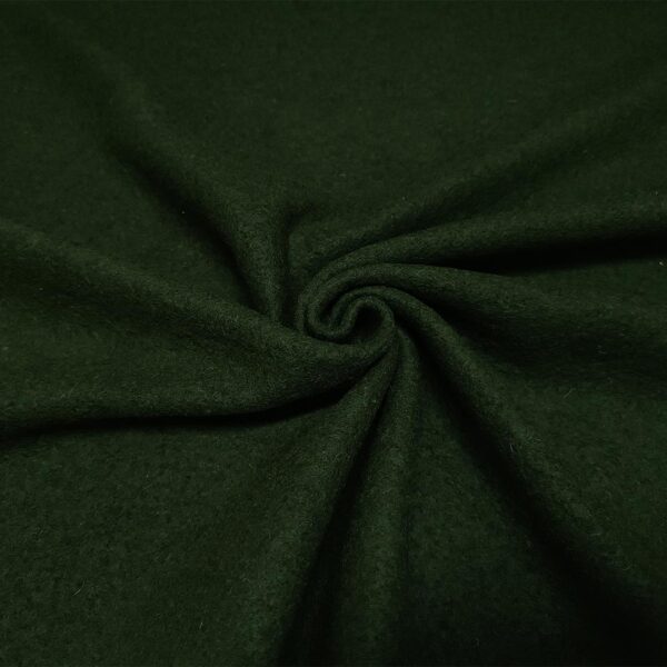 Tessuto Lana Cotta tinta unita verde militare