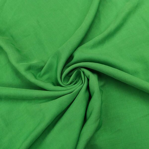Tessuto Lino e Viscosa tinta unita verde