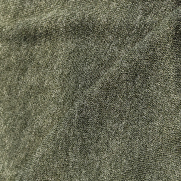 Tessuto Maglia Mano Lana Angoretta in tinta unita verde oliva