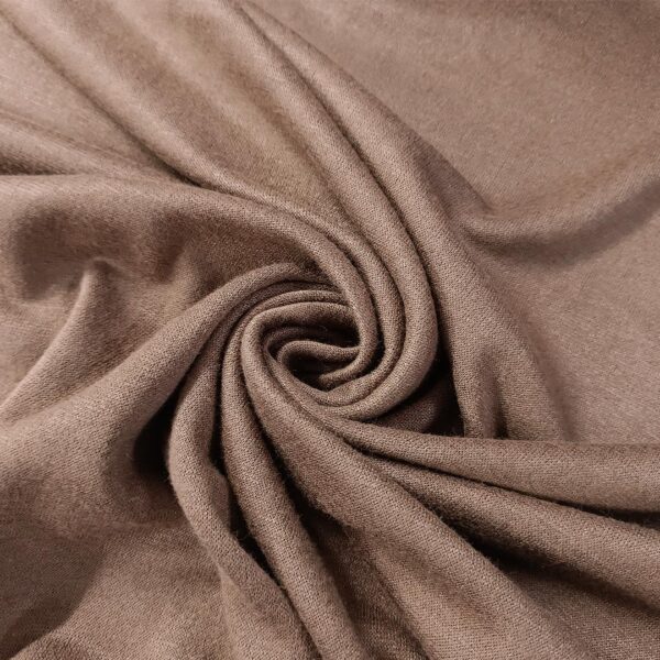 Tessuto Maglia Mano Cashmere tinta unita cuoio