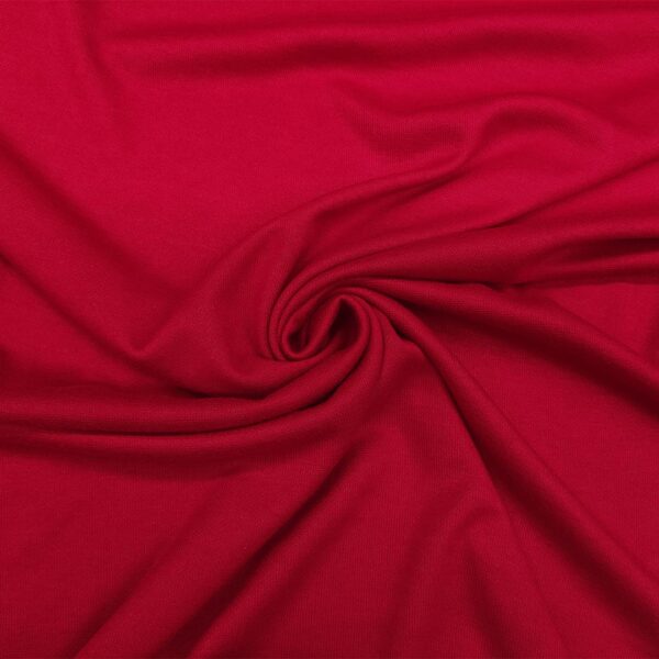 Tessuto Maglia Mano Cashmere tinta unita rosso