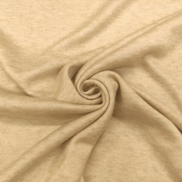 Tessuto Maglia Mano Cashmere tinta unita vaniglia