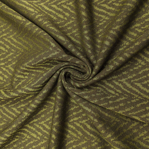 Tessuto Maglia Mano Lana a fantasia motivo astratto verdone