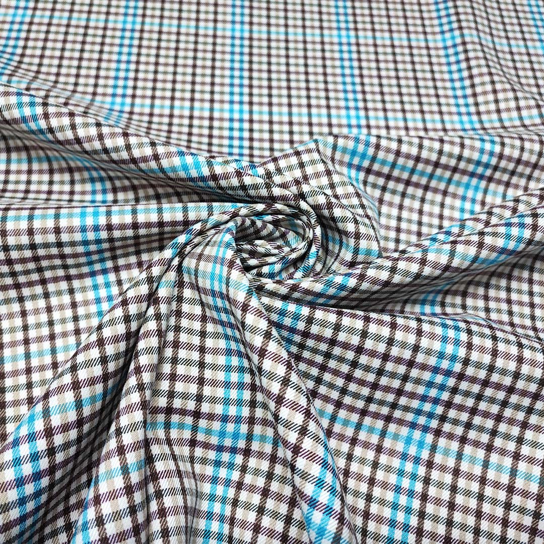 Tessuto Mussola Di Cotone Al Metro - Coupon 2 Metri, Colore Turchese (5030) - Leggero, Morbido, Traspirante - Ideale Per Abbigliamento, Tende, Biancheria