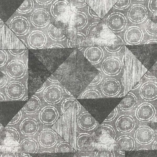 Tessuto Misto Cotone per arredo a fantasia motivo astratto grigio chiaro - grigio