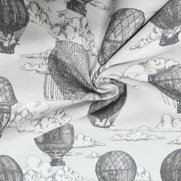 Tessuto per arredo Gobelin a fantasia motivo astratto beige - grigio