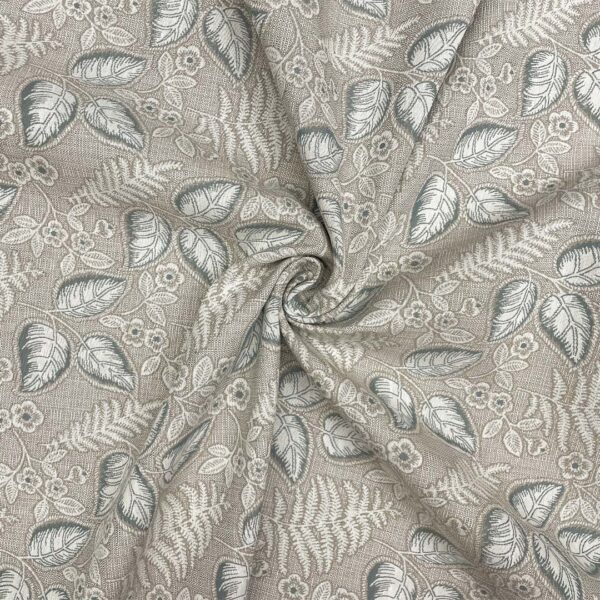 Tessuto per arredo Gobelin a fantasia motivo floreale panna - beige - azzurro