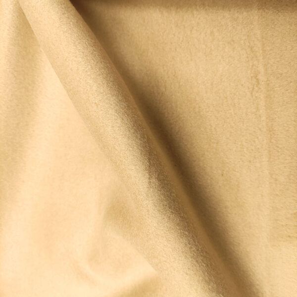 Tessuto per cappotto Panno a maglia già provvisto di tela termoadesiva tinta unita beige