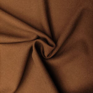 Tessuto per cappotto Panno a maglia tinta unita cioccolato