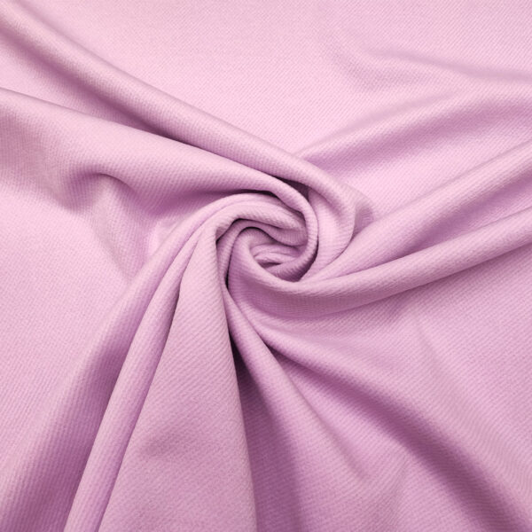 Tessuto per cappotto mano cashmere tinta unita lavanda