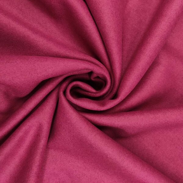 Tessuto per cappotto Panno a maglia tinta unita azalea