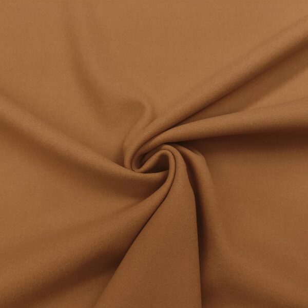 Tessuto per cappotto Panno a maglia tinta unita cammello