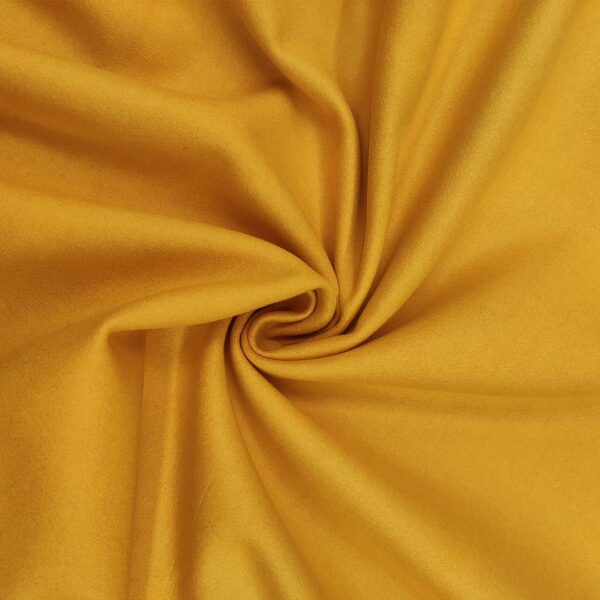 Tessuto per cappotto Panno a maglia tinta unita giallo