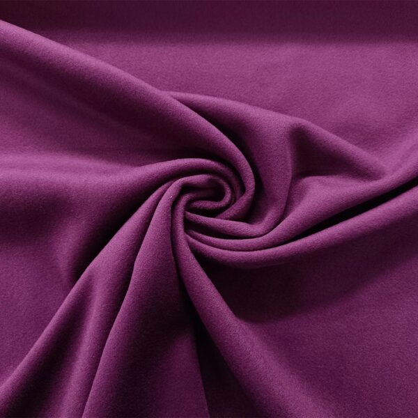 Tessuto per cappotto Panno a maglia tinta unita magenta