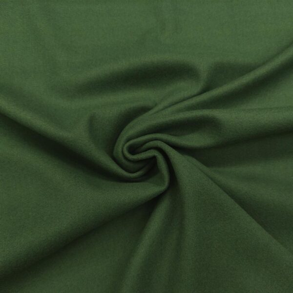 Tessuto per cappotto Panno a maglia tinta unita verde bottiglia